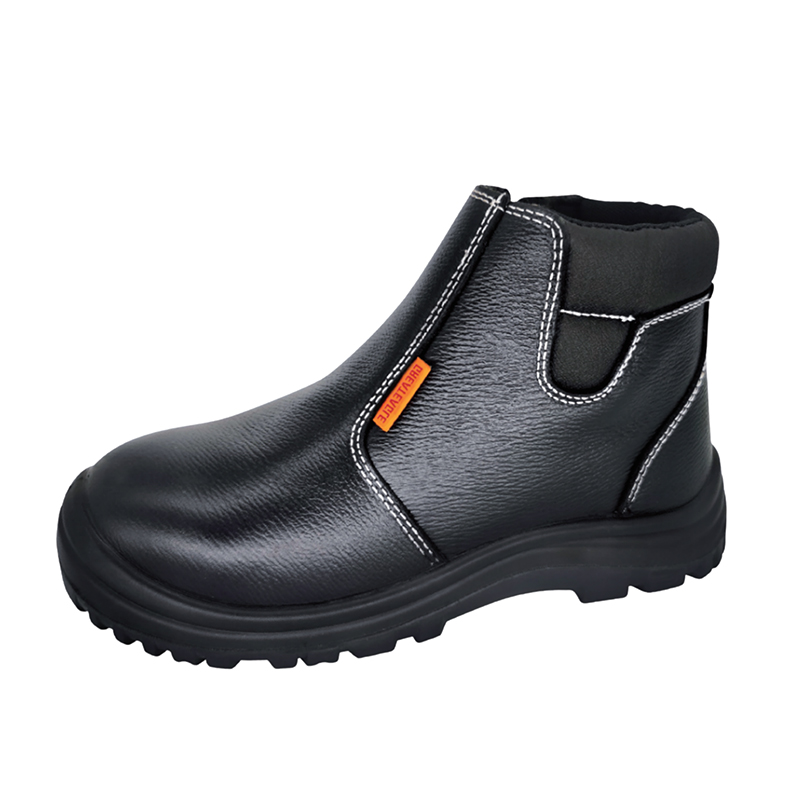SS626 Sapatos de proteção de couro de grão integral com absorção de choque resistente ao desgaste