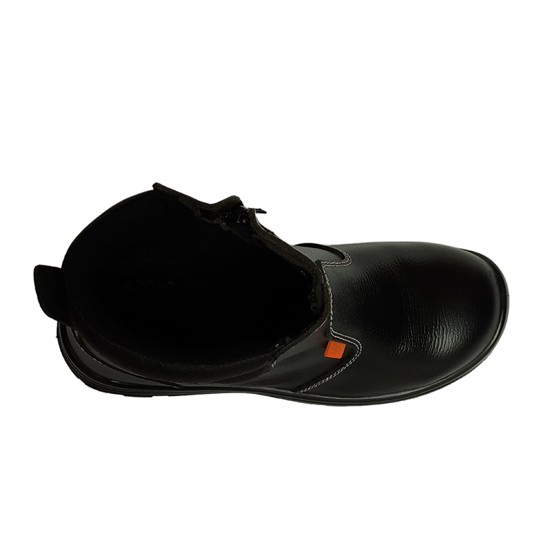 SS626 Sapatos de proteção de couro de grão integral com absorção de choque resistente ao desgaste SS626 Sapatos de proteção de couro de grão integral com absorção de choque resistente ao desgaste