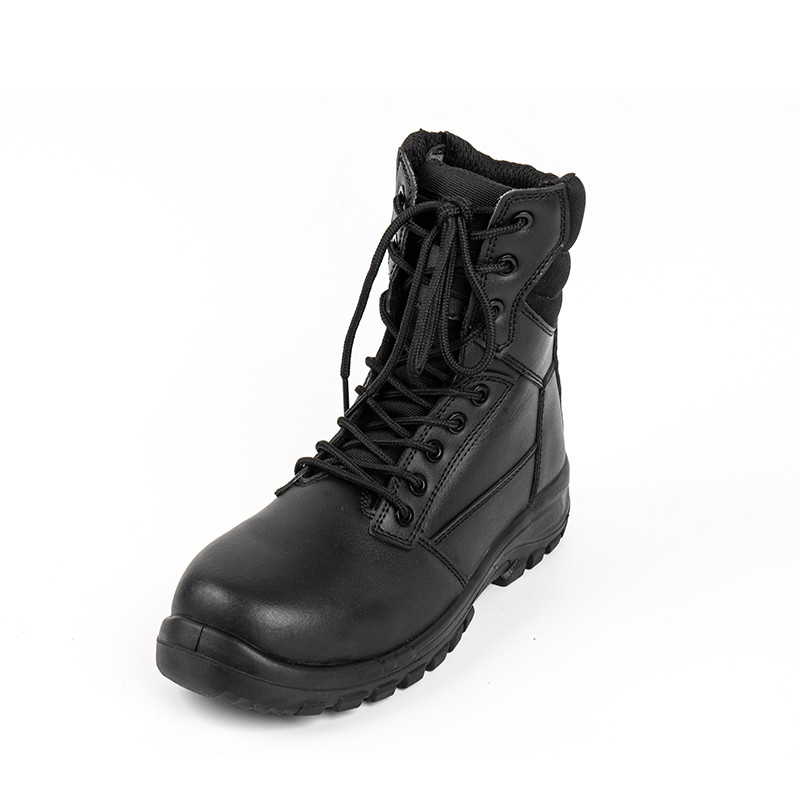 Sapatas de segurança de aço do dedo do pé de couro rachado da vaca SS362