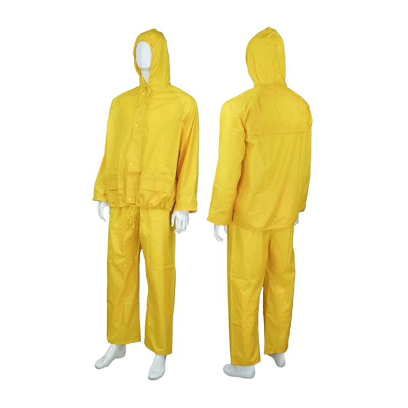 RC031 Capa de chuva impermeável respirável com bolso duplo na cintura